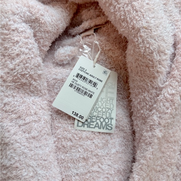NWT: Barefoot Dreams Light Pink Robe (M) - Picture 4 of 7